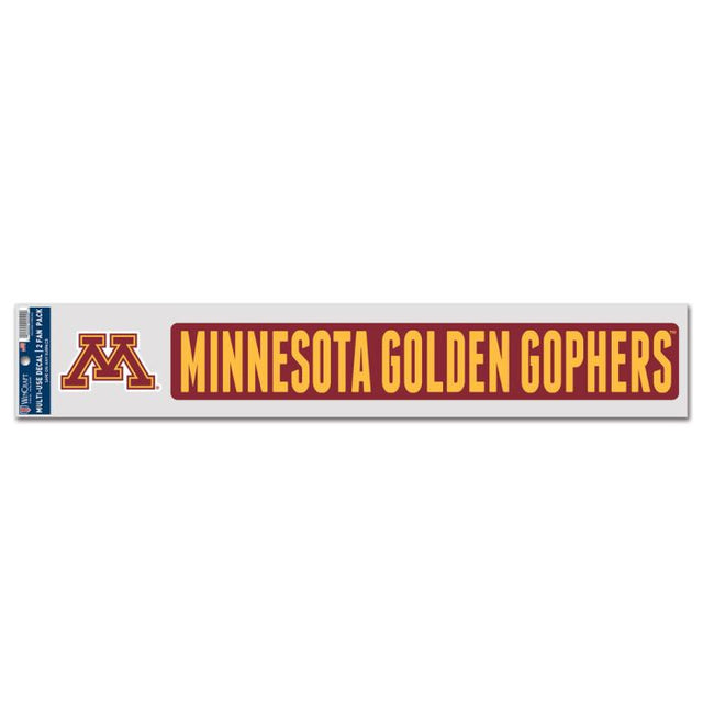 Minnesota Golden Gophers Fan Decals 3" x 17"