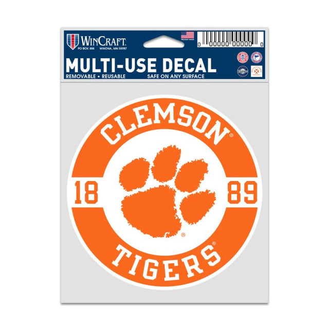 Clemson Tigers PATCH Fan Decals 3.75" x 5"