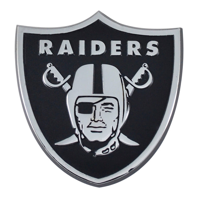 Emblema de metal cromado premium para automóvil de los Raiders de Las Vegas