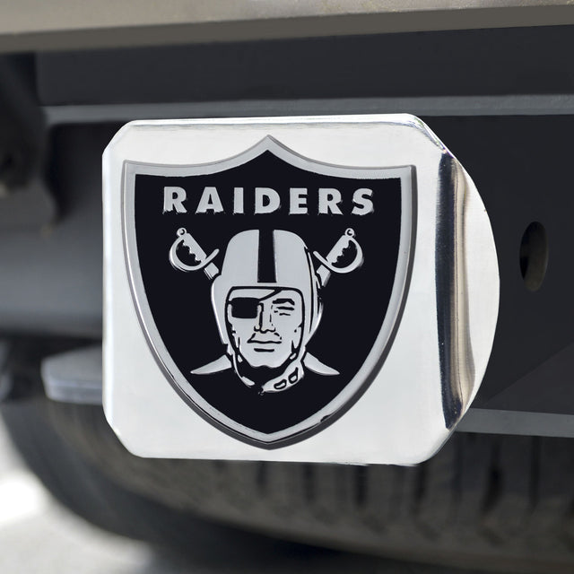 Emblema cromado para cubierta de enganche de los Raiders de Las Vegas