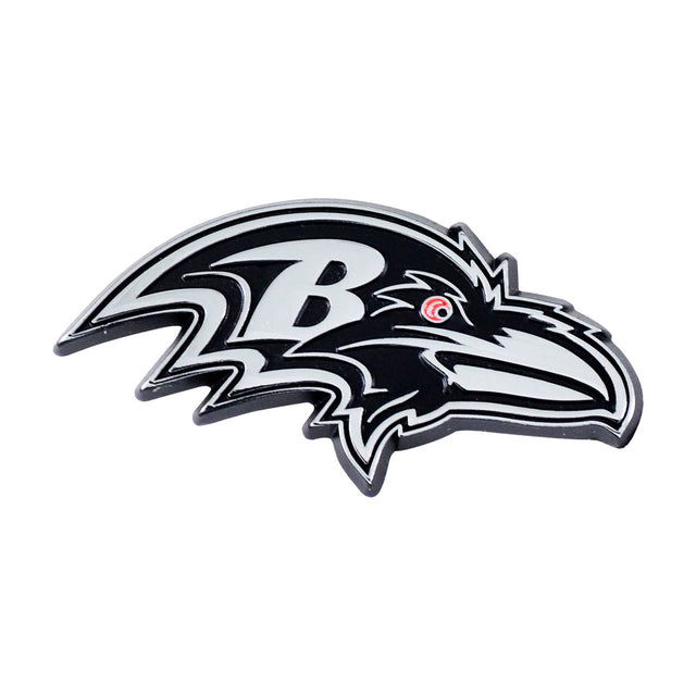 Emblema de metal cromado premium para automóvil de los Baltimore Ravens