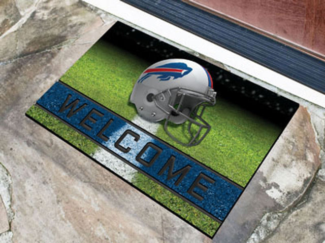 Felpudo Buffalo Bills de 18 x 30 pulgadas, goma granulada de bienvenida
