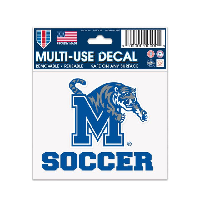 Memphis Tigers SOCCER Multi-Use Decal 3" x 4"