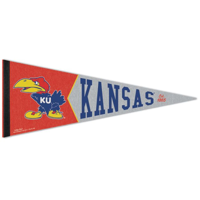 Kansas Jayhawks /College Vault Premium Pennant 12" x 30"