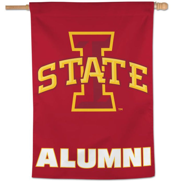 Iowa State Cyclones ALUMNI Vertical Flag 28" x 40"