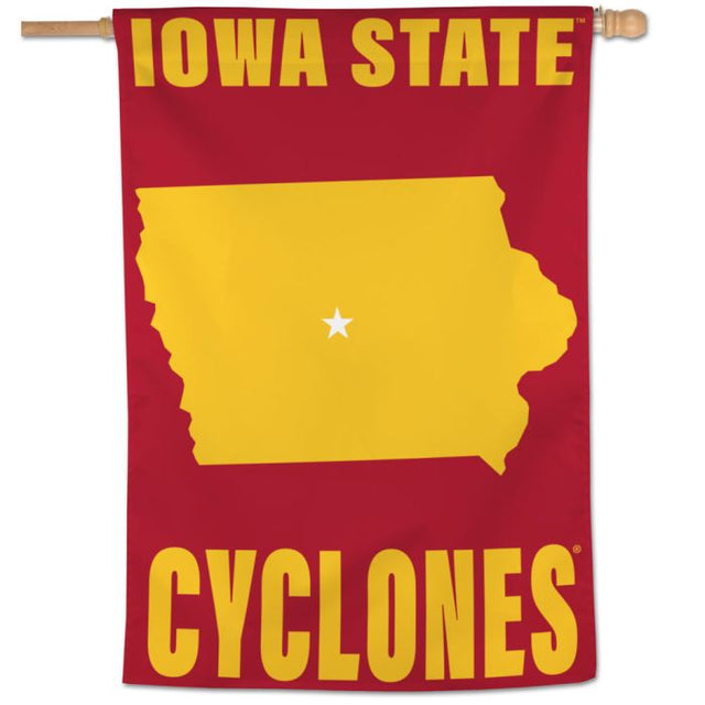 Iowa State Cyclones LOCATION Vertical Flag 28" x 40"