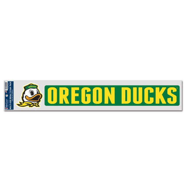 Paquete de 2 calcomanías para fanáticos de Oregon Ducks, 3" x 17"