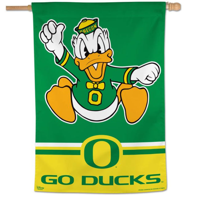 Bandera vertical del PATO DONALD de los Oregon Ducks, 28" x 40"