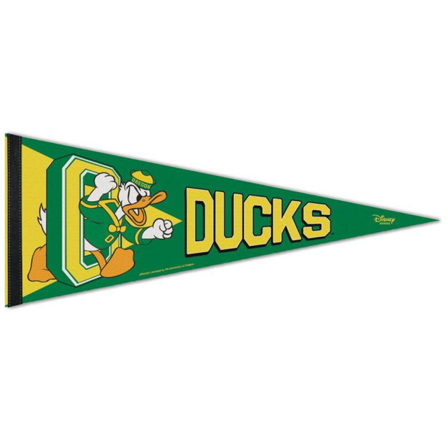 Banderín premium del PATO DONALD de los Oregon Ducks de 12" x 30"