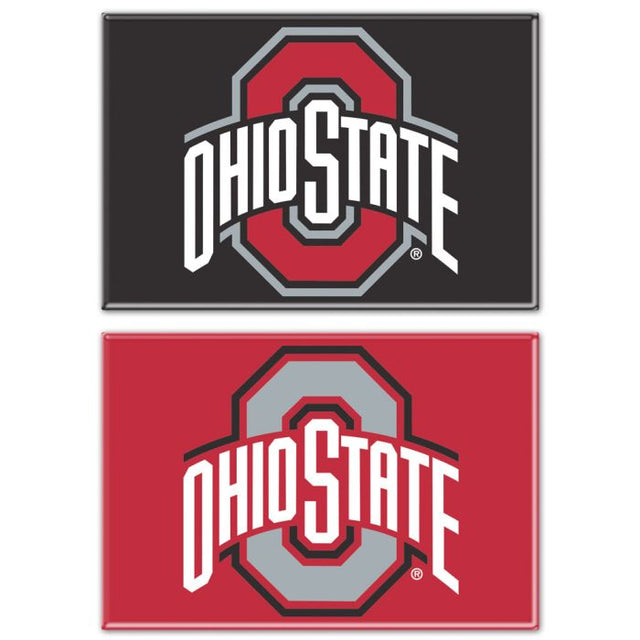 Ohio State Buckeyes LOGOS Rectangle Magnet, 2pack 2" x 3"