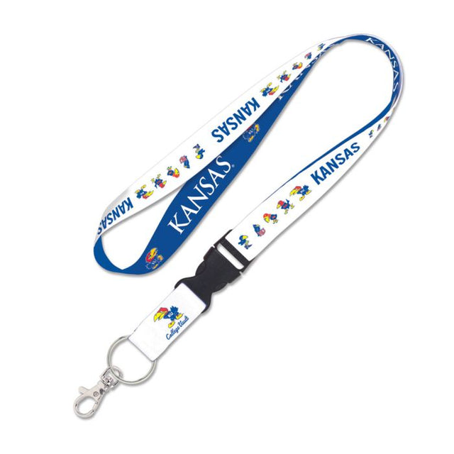 Kansas Jayhawks /College Vault Lanyard w/detachable buckle 1"