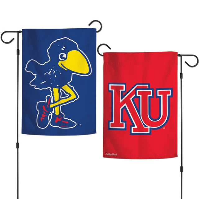 Kansas Jayhawks /College Vault Garden Flags 2 sided 12.5" x 18"