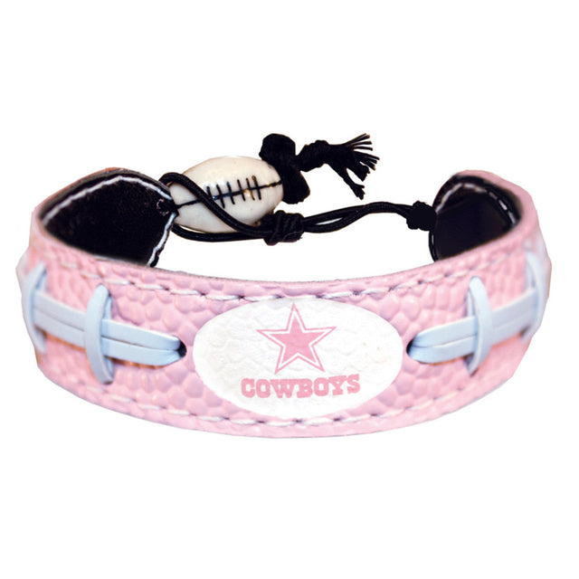 Pulsera de fútbol rosa de los Dallas Cowboys CO
