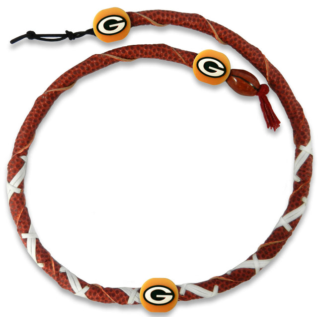Collar de los Green Bay Packers con espiral de fútbol CO