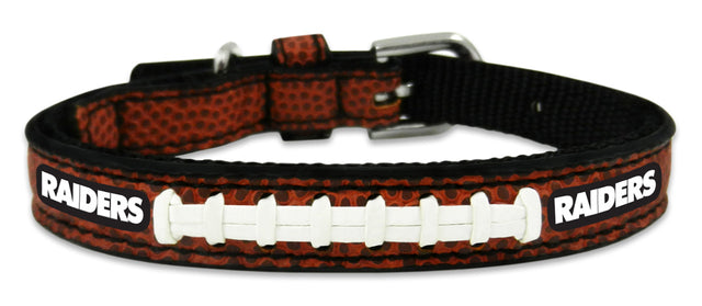 Collar de fútbol de juguete de cuero clásico de Las Vegas Raiders