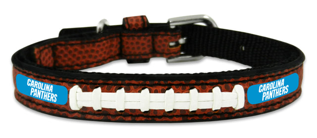 Collar de fútbol de juguete clásico de cuero de los Carolina Panthers