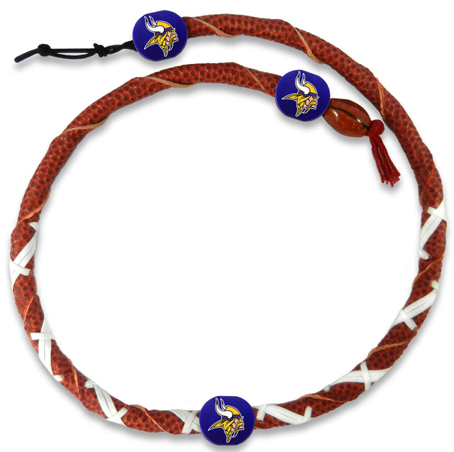 Collar clásico de los Minnesota Vikings con espiral de fútbol CO
