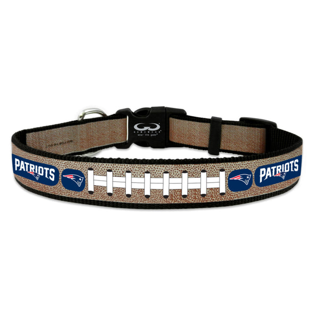 Collar reflectante para mascotas de los New England Patriots, tamaño pequeño, color rojo