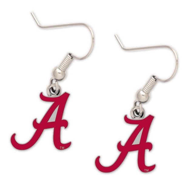 Pendientes de Alabama Crimson Tide con forma de tarjeta