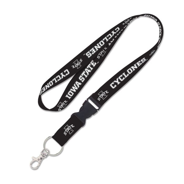 Iowa State Cyclones BLACKOUT Lanyard w/detachable buckle 1"