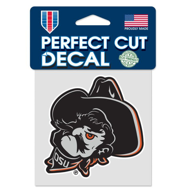 Oklahoma State Cowboys SHADOW PETE Perfect Cut Color Decal 4" x 4"