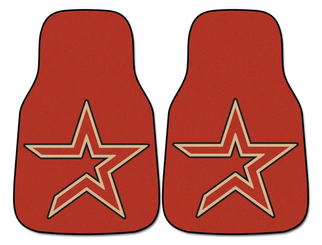 Juego de 2 alfombrillas para coche con estampado de los Houston Astros