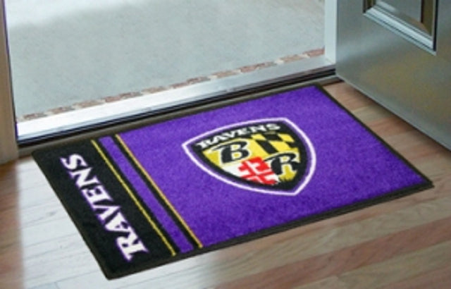 Alfombra de los Baltimore Ravens: diseño de logotipo y estilo inicial