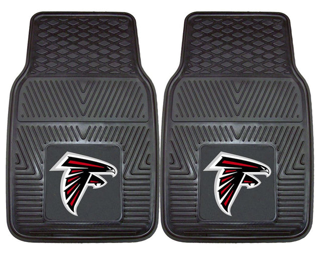 Alfombrillas de vinilo resistentes para coche de 2 piezas de los Atlanta Falcons