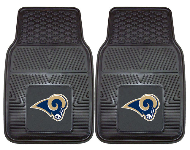 Alfombrillas de vinilo resistentes para coche de Los Angeles Rams de 2 piezas