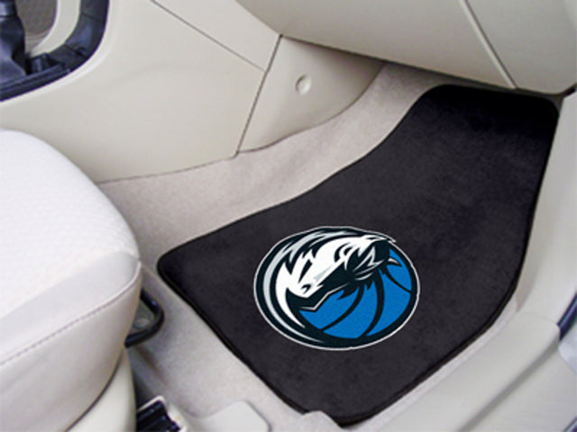 Juego de 2 alfombrillas para coche con estampado de los Dallas Mavericks
