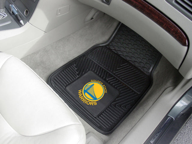 Alfombrillas de vinilo para coche de 2 piezas resistentes de los Golden State Warriors
