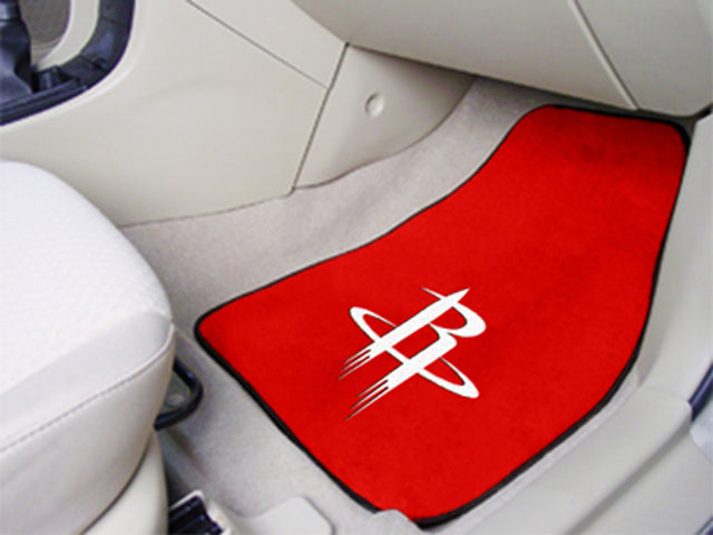 Juego de 2 alfombrillas para coche con estampado de los Houston Rockets