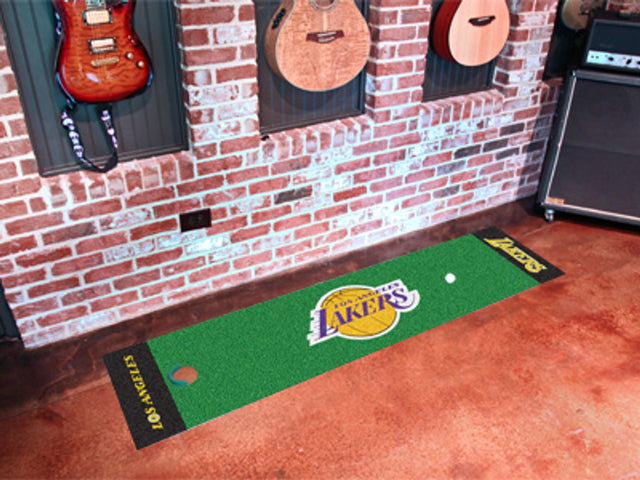 Alfombra verde para putting green de Los Angeles Lakers