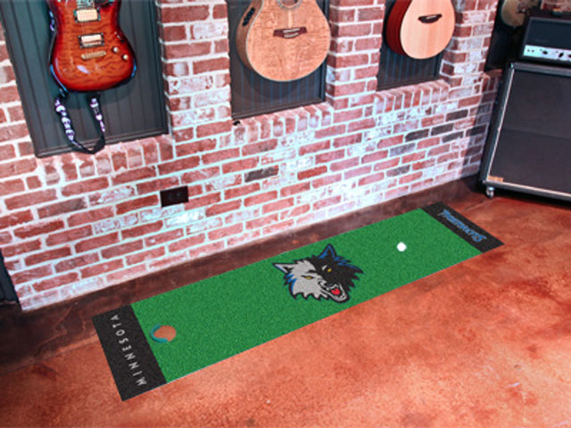 Alfombra verde para putting de los Minnesota Timberwolves