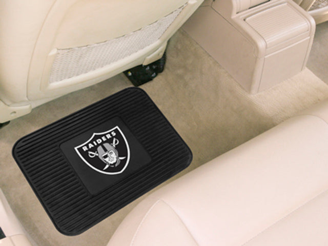 Alfombrilla de vinilo resistente para asiento trasero de Las Vegas Raiders