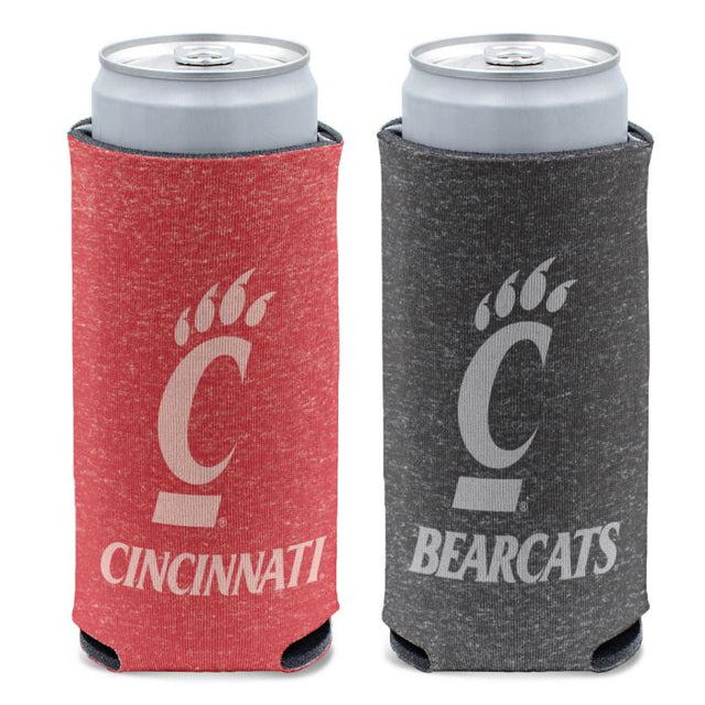 Enfriador de latas delgadas de 12 oz con diseño jaspeado de los Cincinnati Bearcats