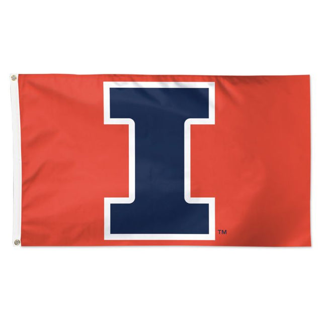 Banderas del equipo 3x5 de Illinois Fighting Illini