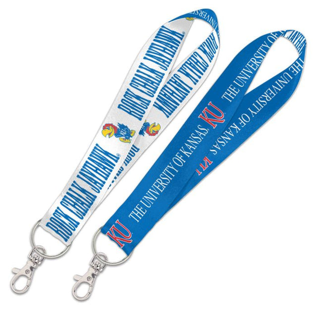 Kansas Jayhawks Lanyard Key Strap 1"