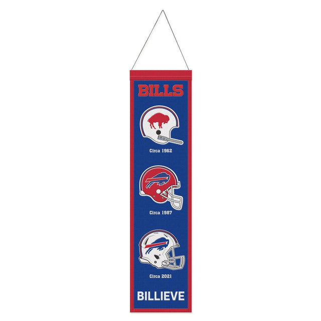 Buffalo Bills Banner Wool 8x32 Heritage Evolution Design