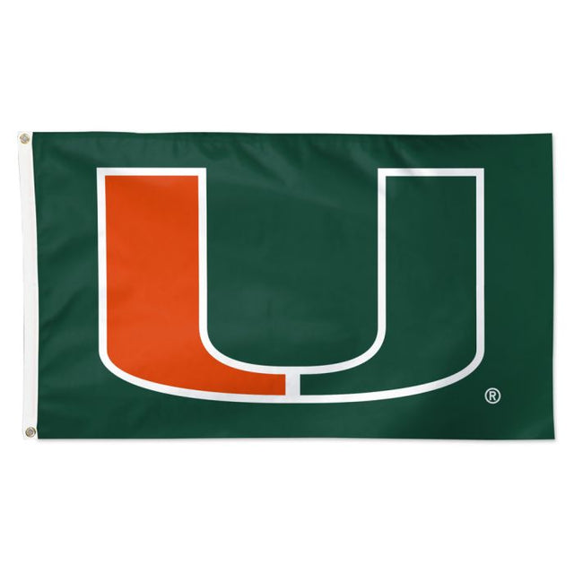 Banderas del equipo 3x5 de los Miami Hurricanes