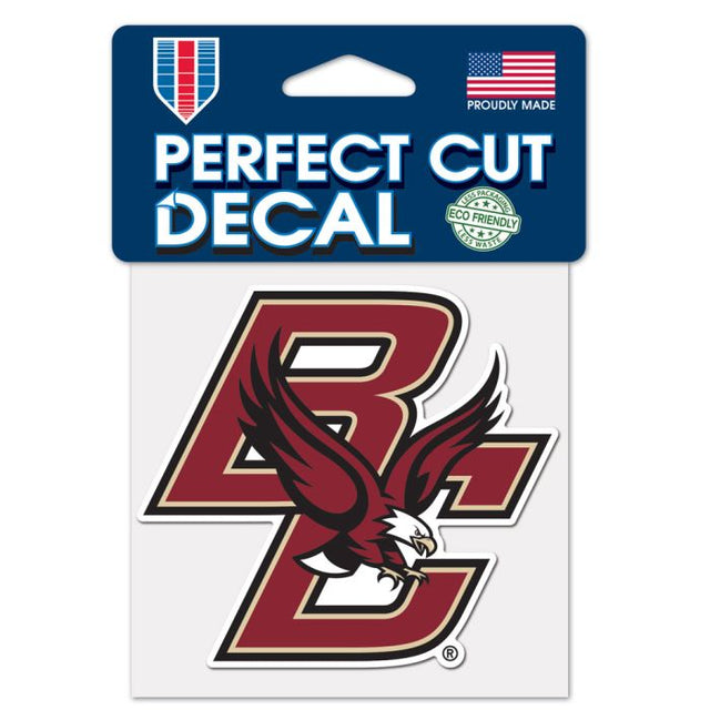 Calcomanía de color de corte perfecto de Boston College Eagles de 4" x 4"