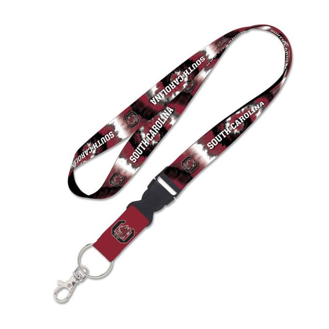 Cordón TIE DYE de South Carolina Gamecocks con hebilla desmontable de 1"