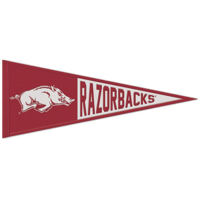 Arkansas Razorbacks Wool Pennant 13" x 32"