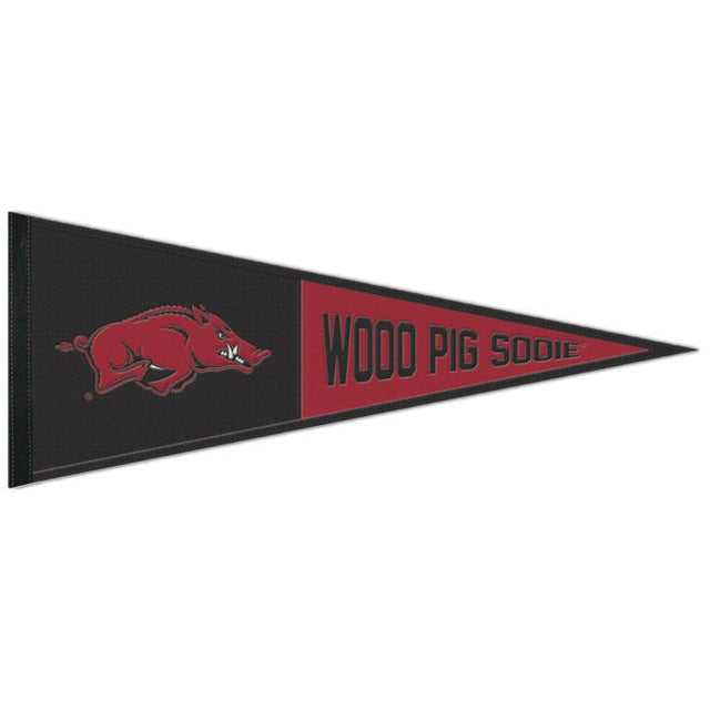 Arkansas Razorbacks SLOGAN Wool Pennant 13" x 32"