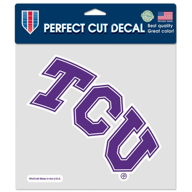 TCU Horned Frogs Perfect Cut Color Decal 8" x 8"