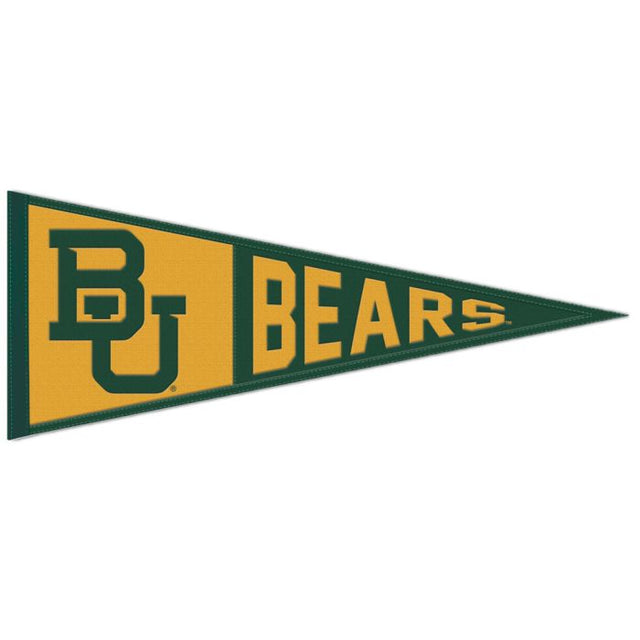 Banderín de lana de los Baylor Bears de 13" x 32"