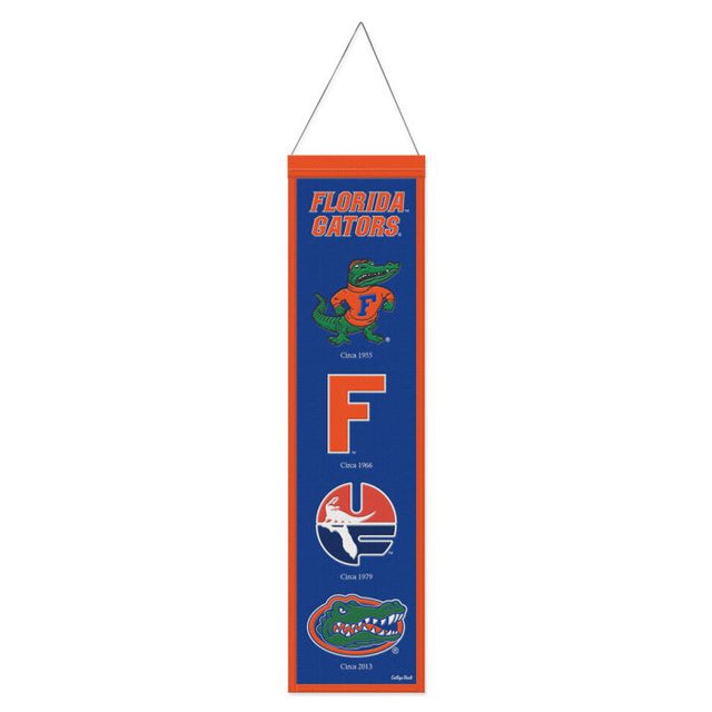 Bandera de lana EVOLUTION de Florida Gators/College Vault de 8" x 32"
