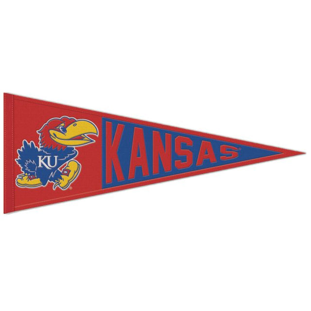 Kansas Jayhawks Wool Pennant 13" x 32"