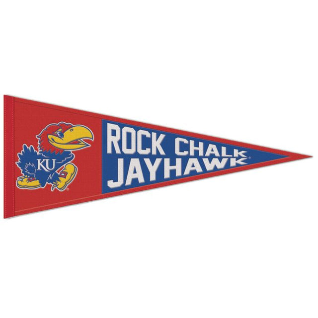 Kansas Jayhawks SLOGAN Wool Pennant 13" x 32"