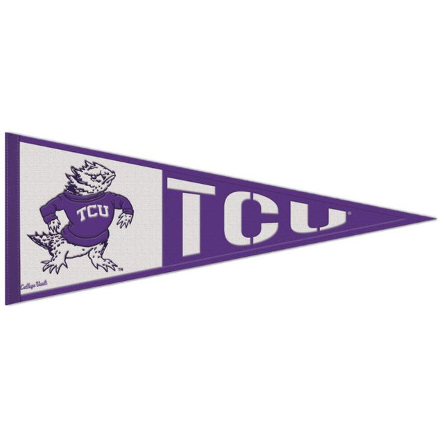 TCU Horned Frogs /College Vault Wool Pennant 13" x 32"